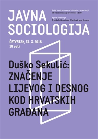 Javna sociologija - predavanje prof. dr. sc. Duška Sekulića